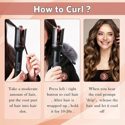 SpinNGlow Automatic Hair Curler